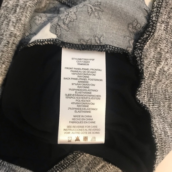 KUT FROM THE KLOTH Benter Mixed Material Floral Top Size Petite Medium - Picture 7 of 8